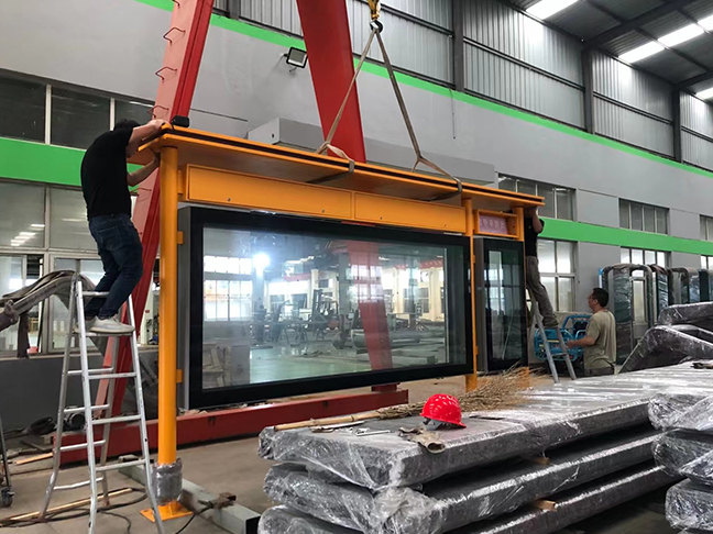 陝西公交站台候車亭發貨