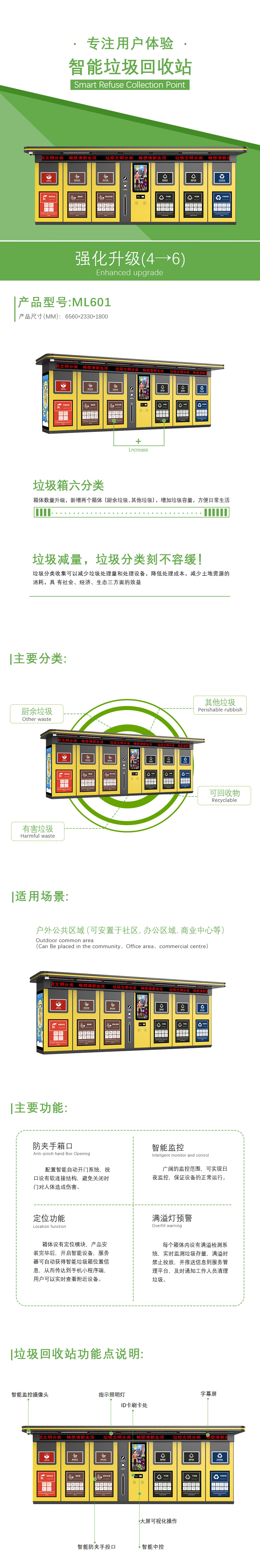 智能垃（lā）圾分類回收箱