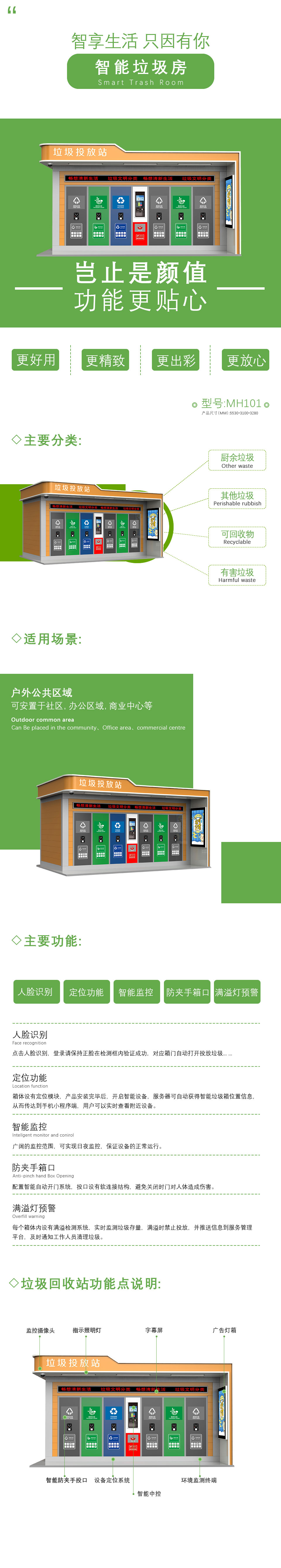 智能垃圾投（tóu）放站