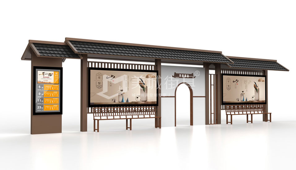 仿古公交亭平（píng）麵圖