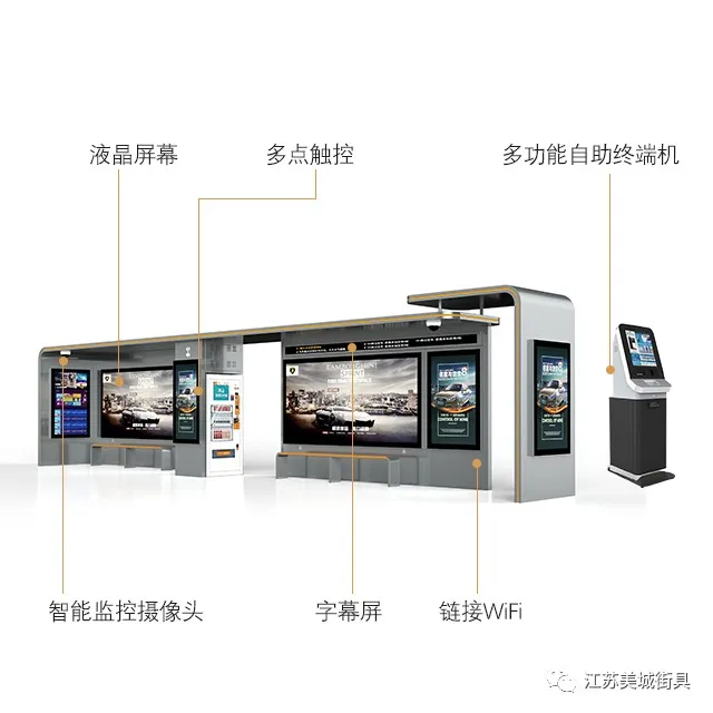 成品智慧公交候車（chē）亭