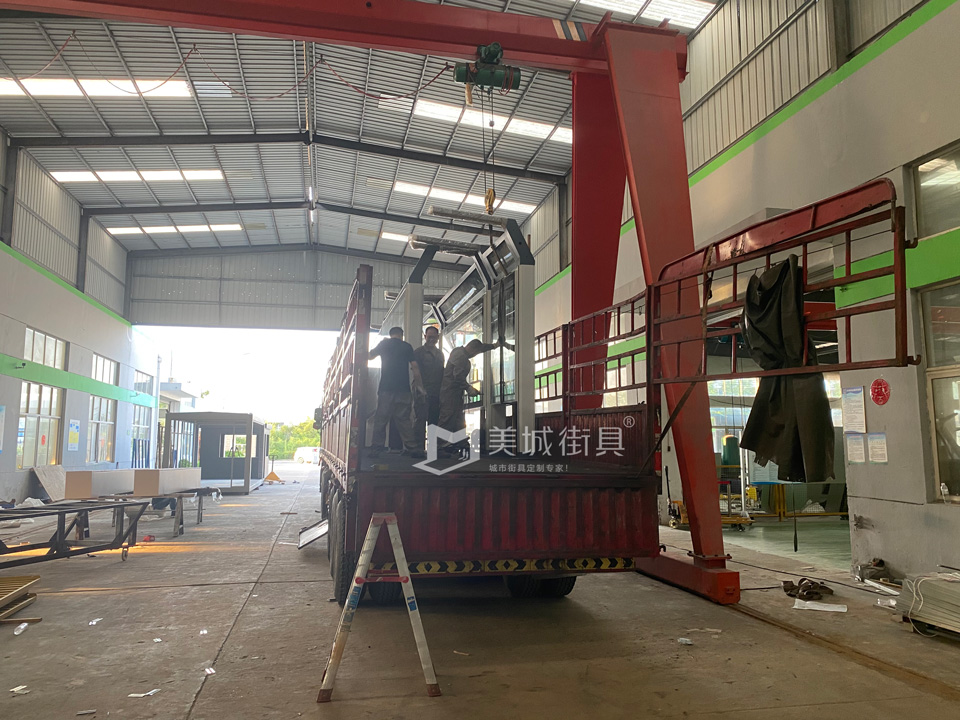公交站（zhàn）台候車亭發貨圖